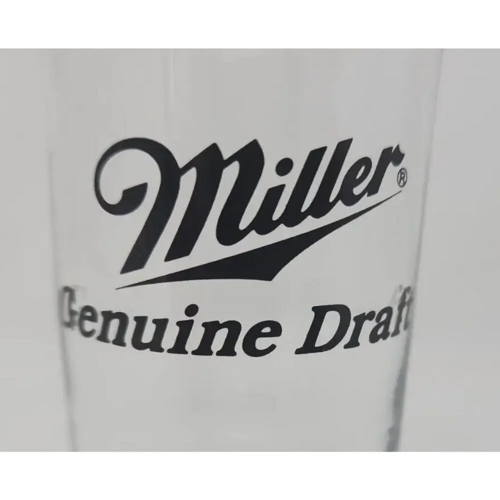 Vintage‎ Miller Genuine Draft Beer Glass 6oz 4.5